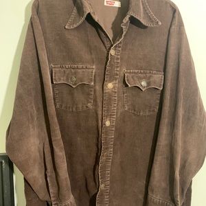Men’s Brown Corduroy Shirt XL